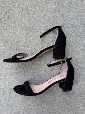 Stuart Weitzman Nudistcurve Block Heel Sandal